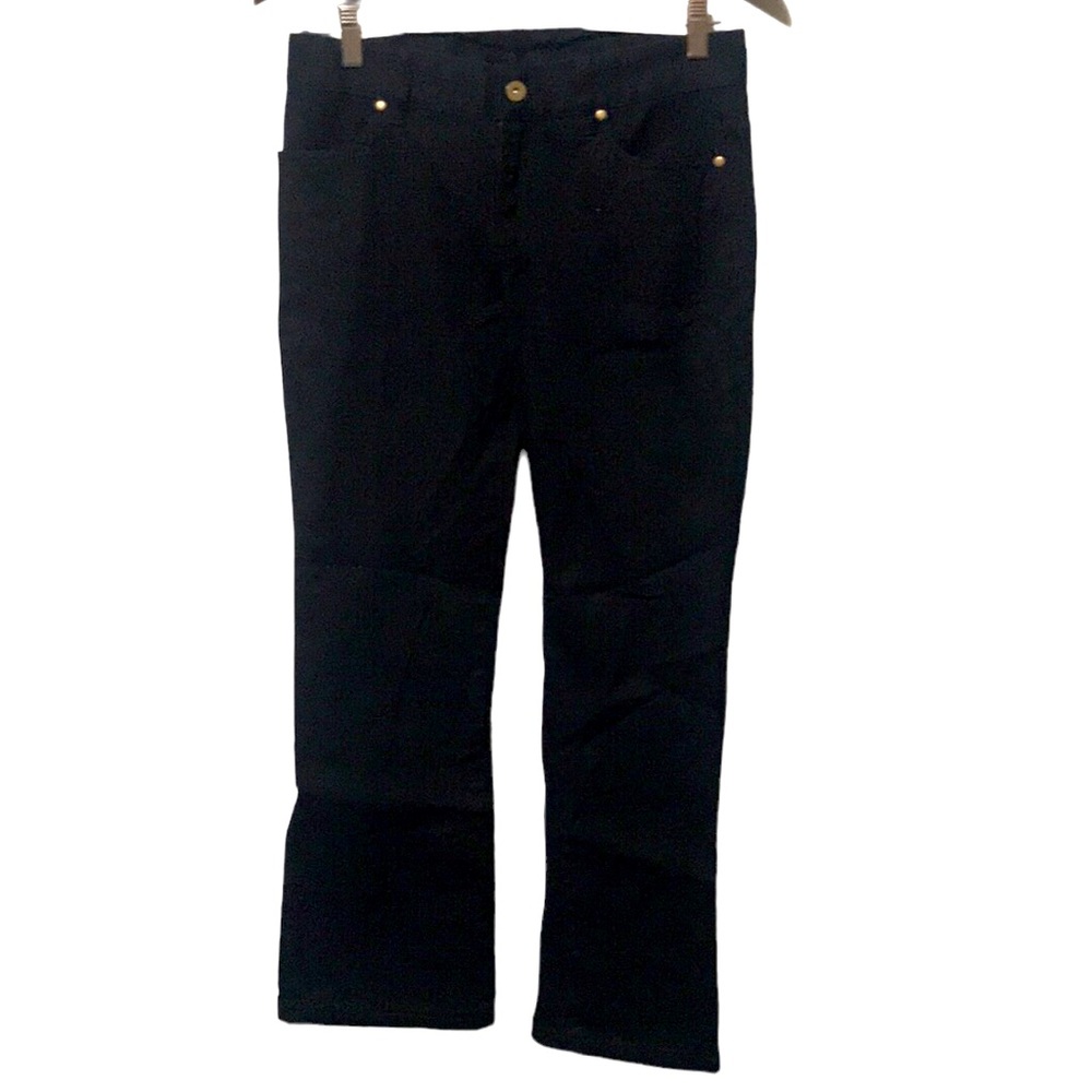 Sunset Rd👖Black Straight Jeans Size 4 - Picture 2 of 5